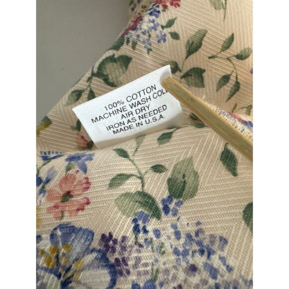 Longaberger 2003 Small Easter Woven Basket With Floral Liner Plastic Protector - Picture 8 of 10